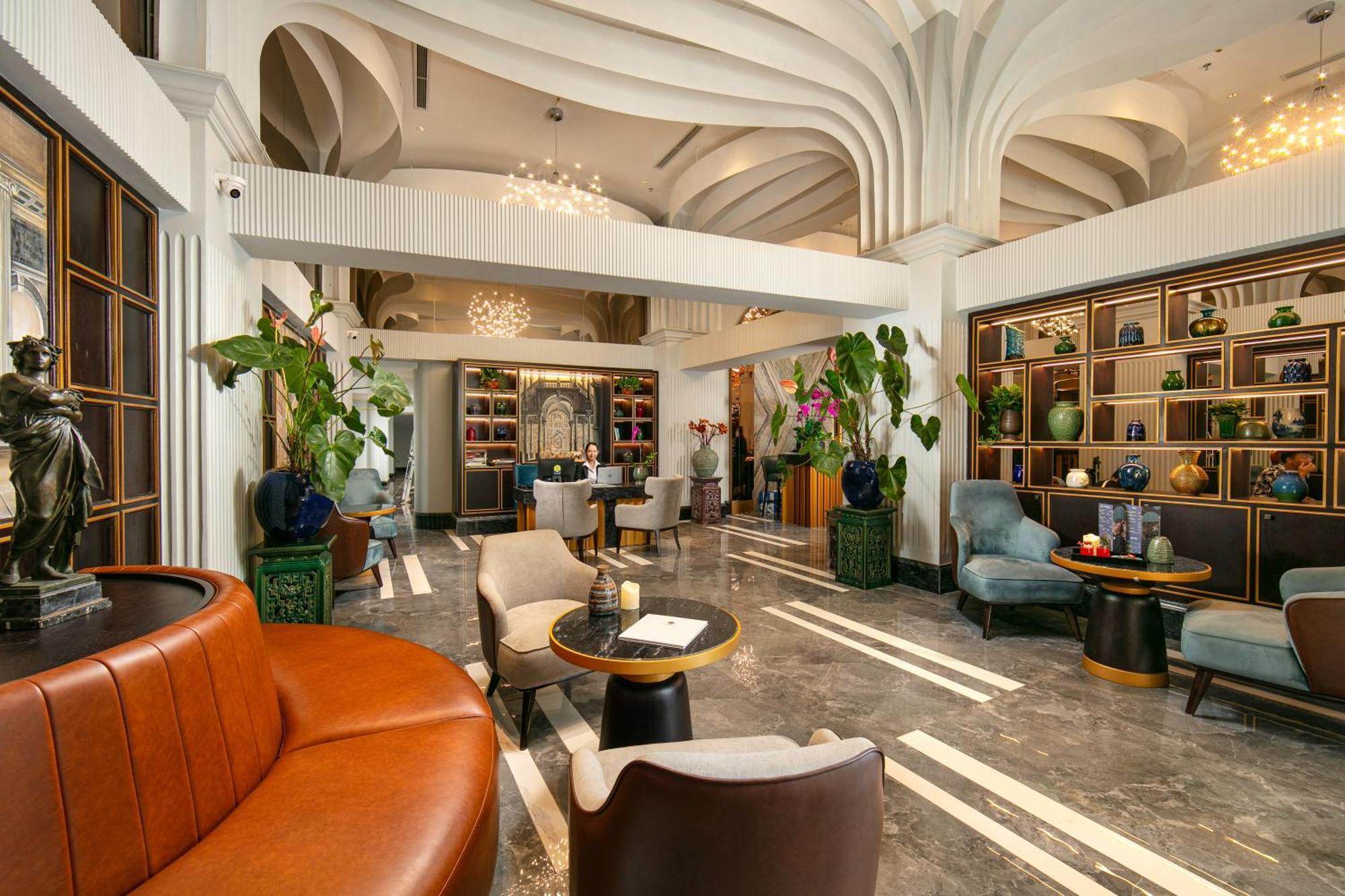 May De Ville Lakeside Hotel Hanoi Luaran gambar The lobby of the hotel
